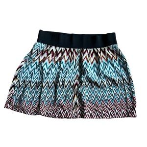 Apostrophe Ladies Missy Jr Rayon CHEVRON  SKIRT Sz XL